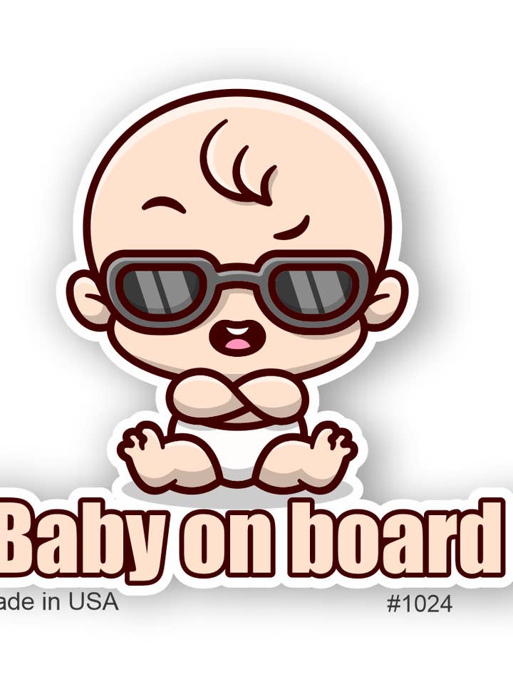 Baby On Board Sticker for wholesale by Big monkey