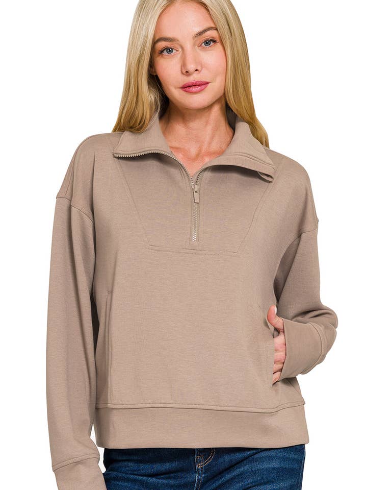 ..0807 Scuba Half Zip Pullover SI-26795 for wholesale by 42POPS