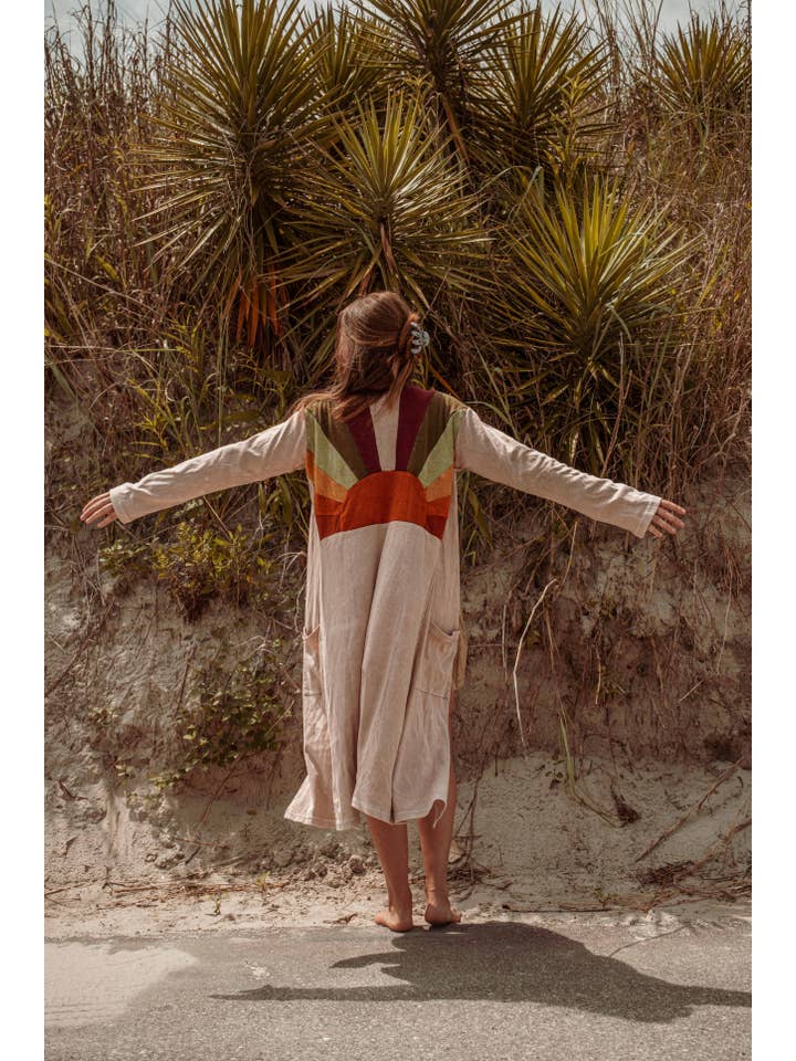 Gardenbelle Shop - Wholesale Cardigan - Women's - Sun Ray Cardigan, Cotton Earthy Hippie Boho Style Duster