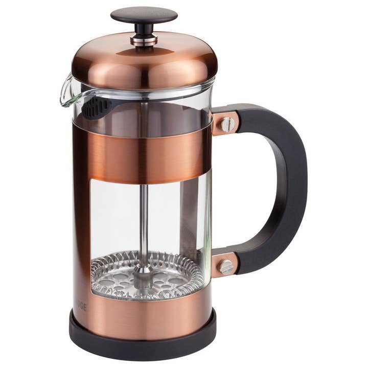 Judge UK - Wholesale French Press - Judge Coffee, 3 Cup Glass Cafetiere, 350ml, Copper