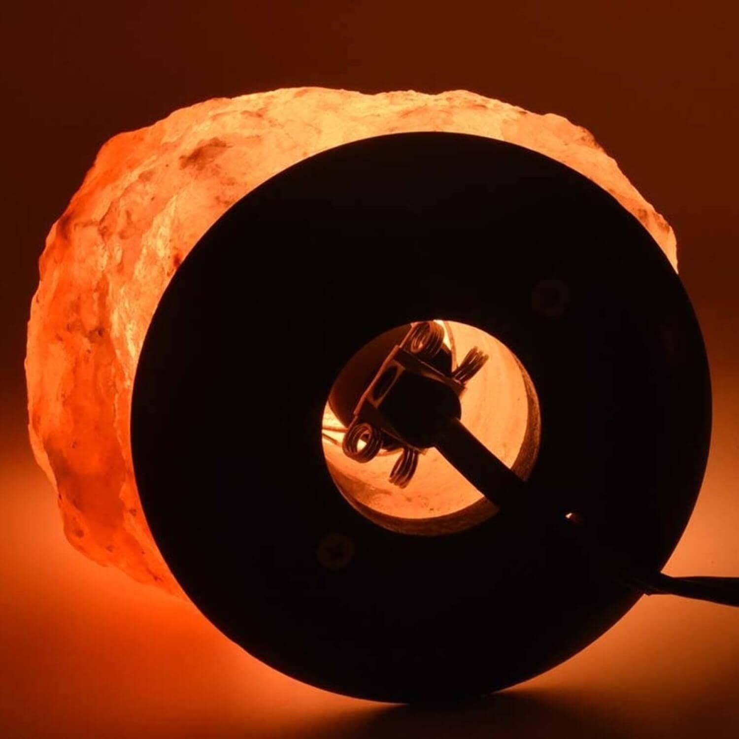 Himalayan Trading Co.® – Candeeiro de sal por atacado – Lâmpada de Sal dos Himalaias Original (2,7–5 kg) com Lâmpada e Cabo com Regulador de Intensidade3