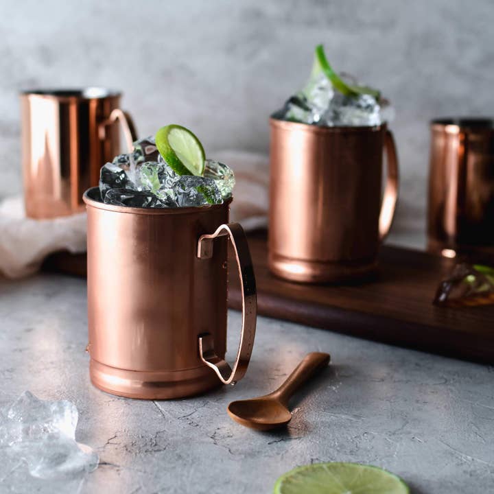 Libbey - Wholesale Cocktail/Liquor Glass - Libbey Moscow Mule Copper Mugs, 14-ounce, Set of 4