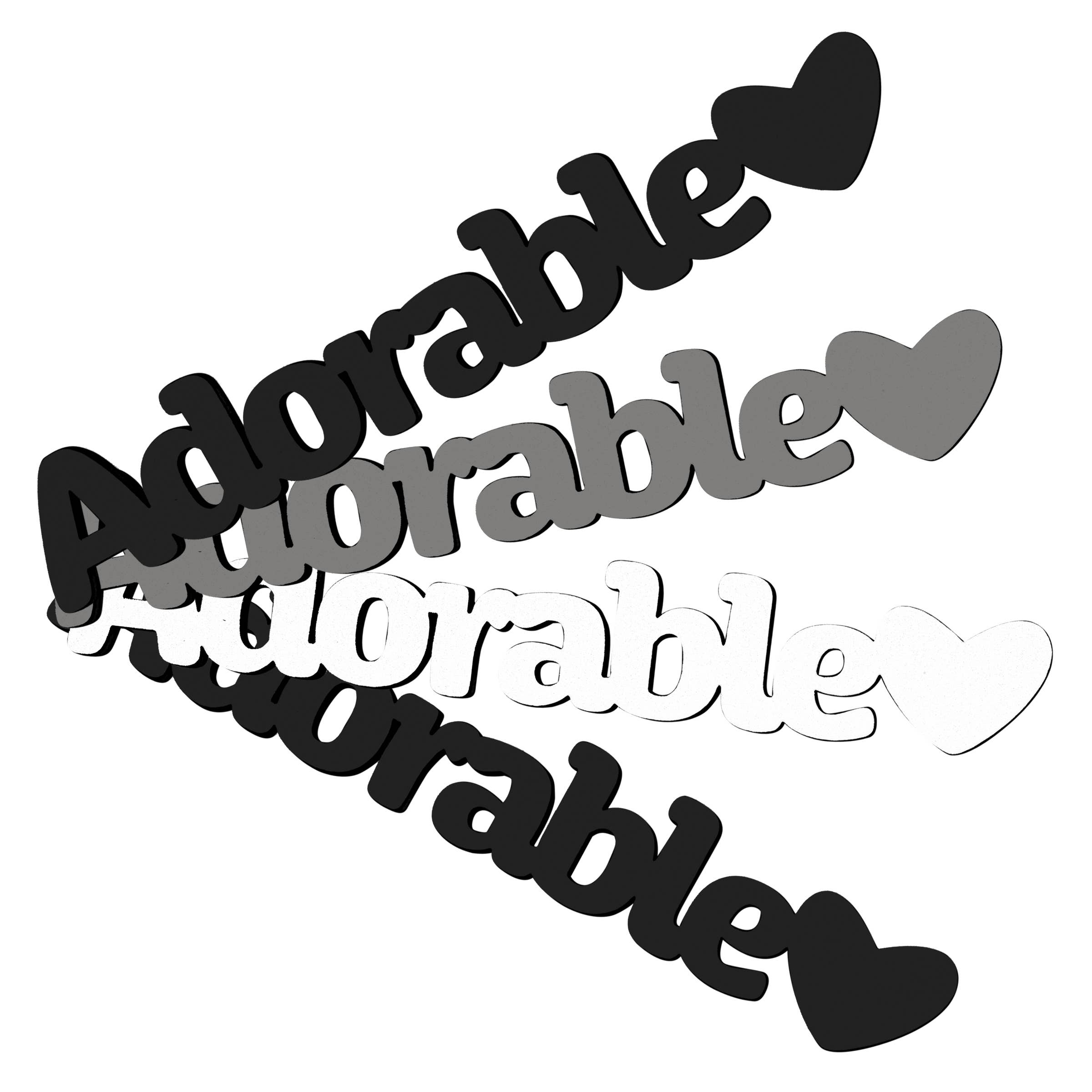 Spunky Fluff - Wholesale Magnet - Adorable Tiny Word Magnet, Cute Wood Word Photo Magnet13