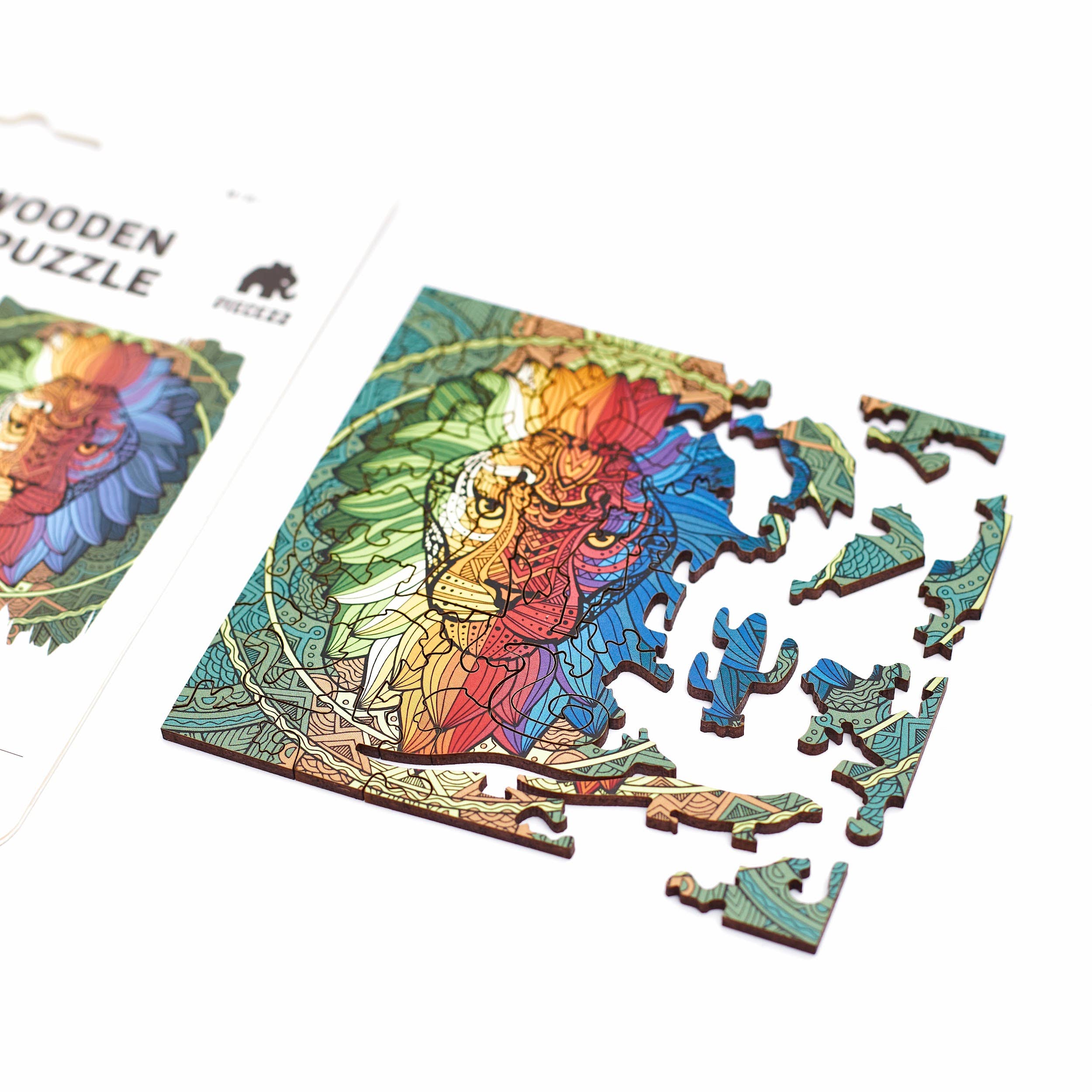 Geek Toys US – Puzzle - Crianças por atacado – Puzzle Piecezz Tamanho Bolso - Leão3