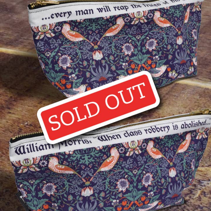 Radical Tea Towel North America - Wholesale Toiletry Bag - Women's - William Morris Strawberry Thief Toiletry Bag