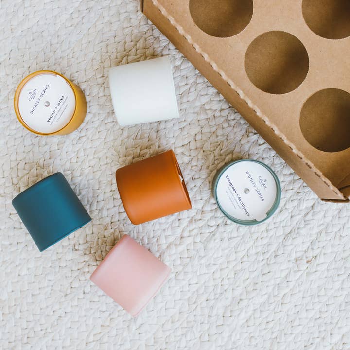 Calyan Wax Co. - Wholesale Jar/Filled Candle - Cedar + Tobacco - Dignity Series Soy Candle