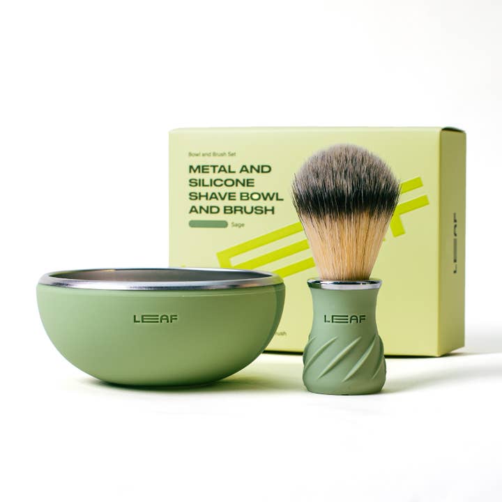 Leaf Shave - Wholesale Shaving Set/Kit - Men's - Shave Bowl & Brush Set1