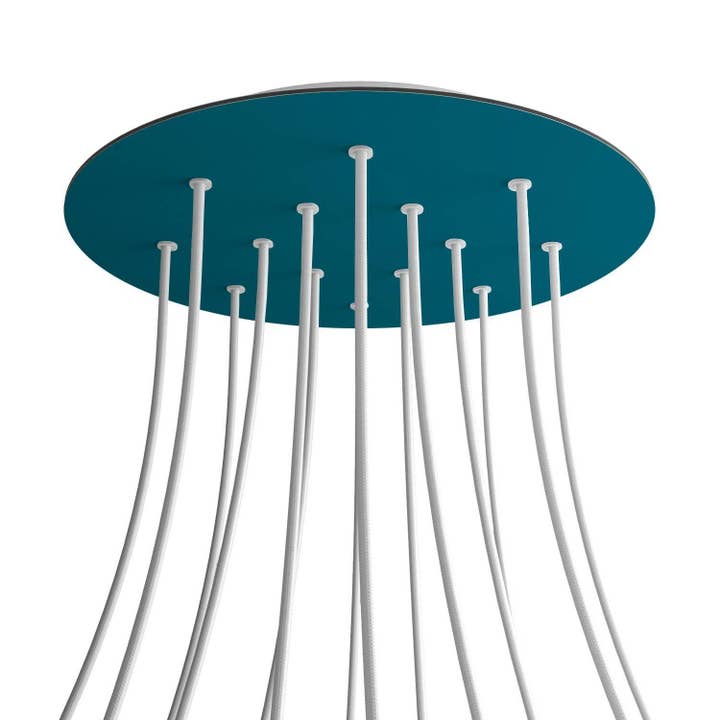 Rosette XXL Rose-One rund, diameter 400 mm med 14 huller og 4 huller for engroshandel hos LIGHTINUP S.R.L.