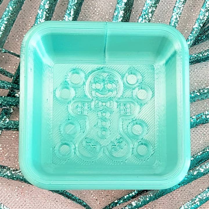 Moule à bombe de bain Mini Christmas Gingerbread Man, imprimé en 3D pour la vente par Ocean Moulds