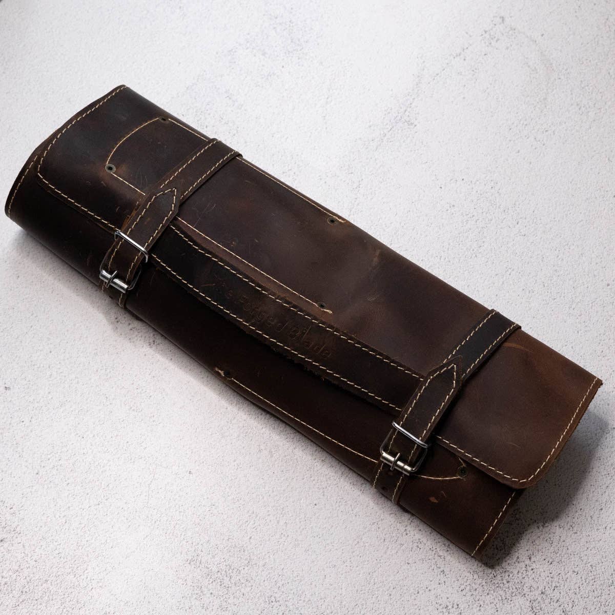 Forged Blade – Großhandel Messersets – Wildrose - Damast 5-teiliges Küchenmesser-Set mit Ledermäppchen6