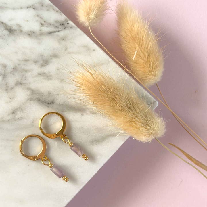 Amethyst earrings for wholesale by Mystic Jewelry