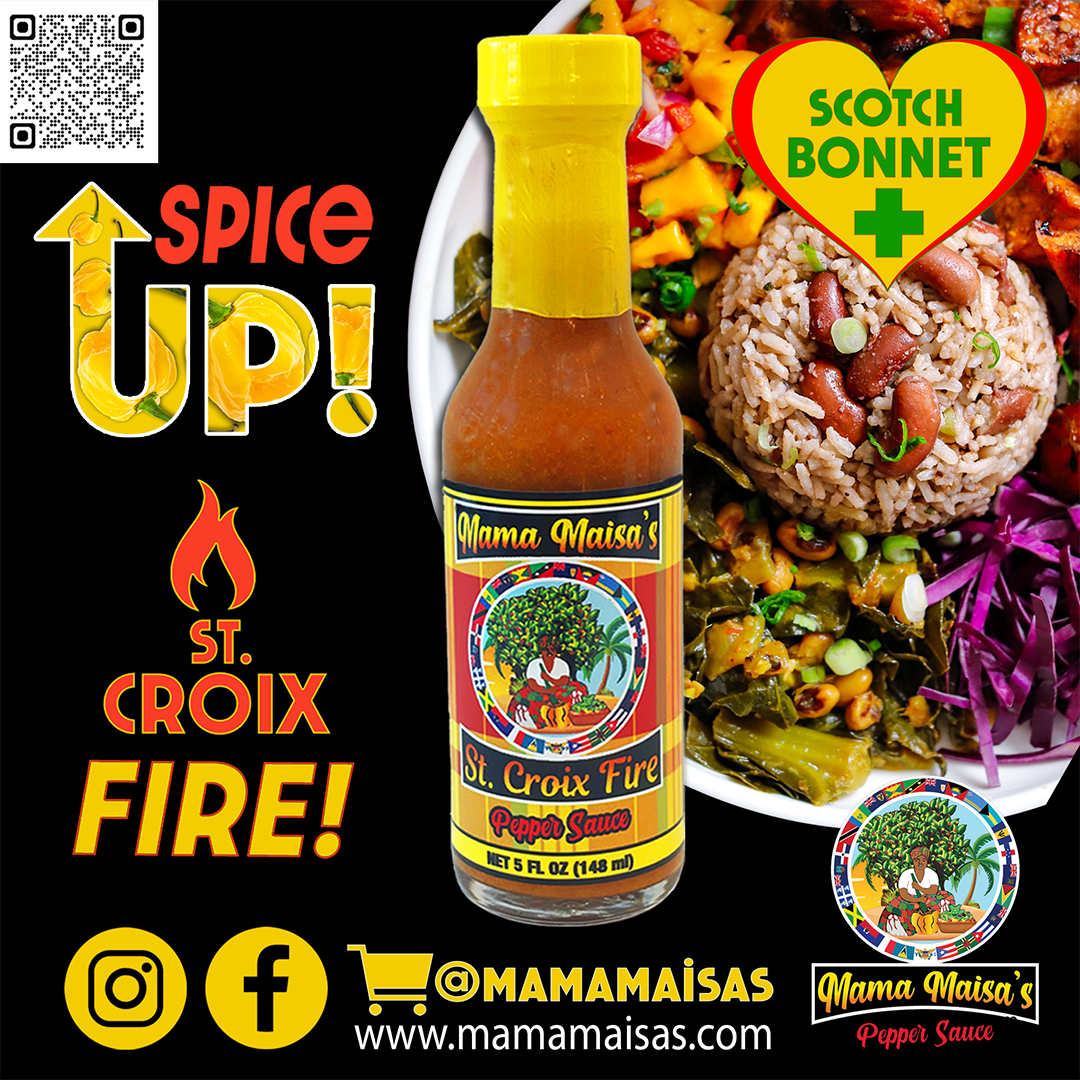 Mama Maisa's Pepper Sauce - Wholesale Hot Sauce - Mama Maisa's Pepper Sauce St. Croix Fire, Gourmet Hot Sauce2