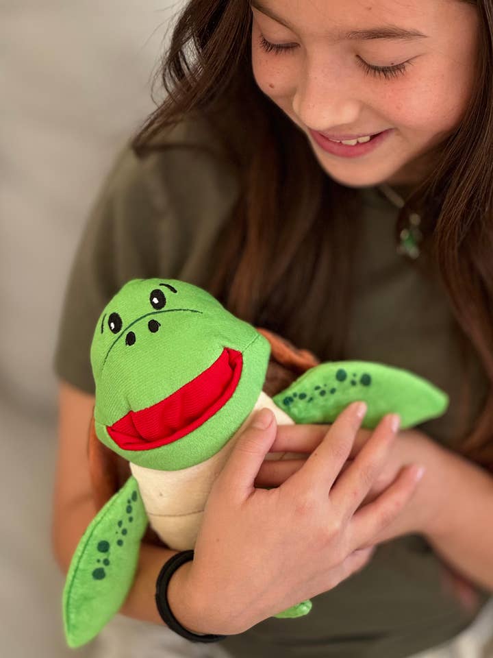 Kai Sea Turtle Tooth Fairy Pillow Stuffed Animal Plush Toy for wholesale by The Tooth Brigade