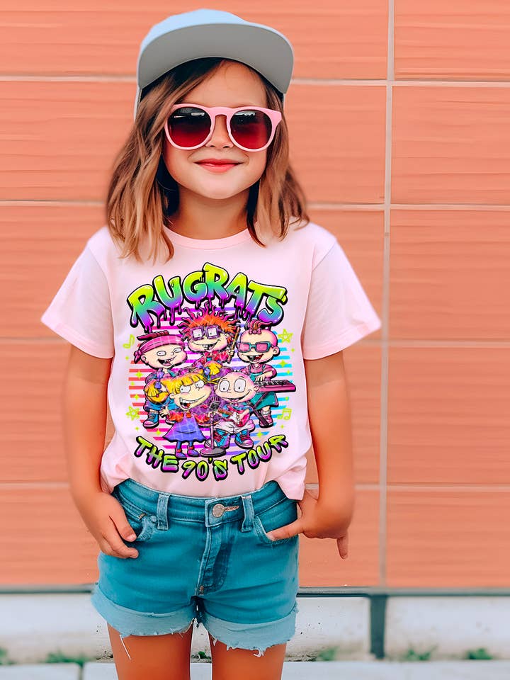 STRONG N FREE CDN - Wholesale Graphic Sweatshirt - Women's - 90s Rugrats Tour T-Shirt or Sweatshirt - Nostalgic 90s Appar