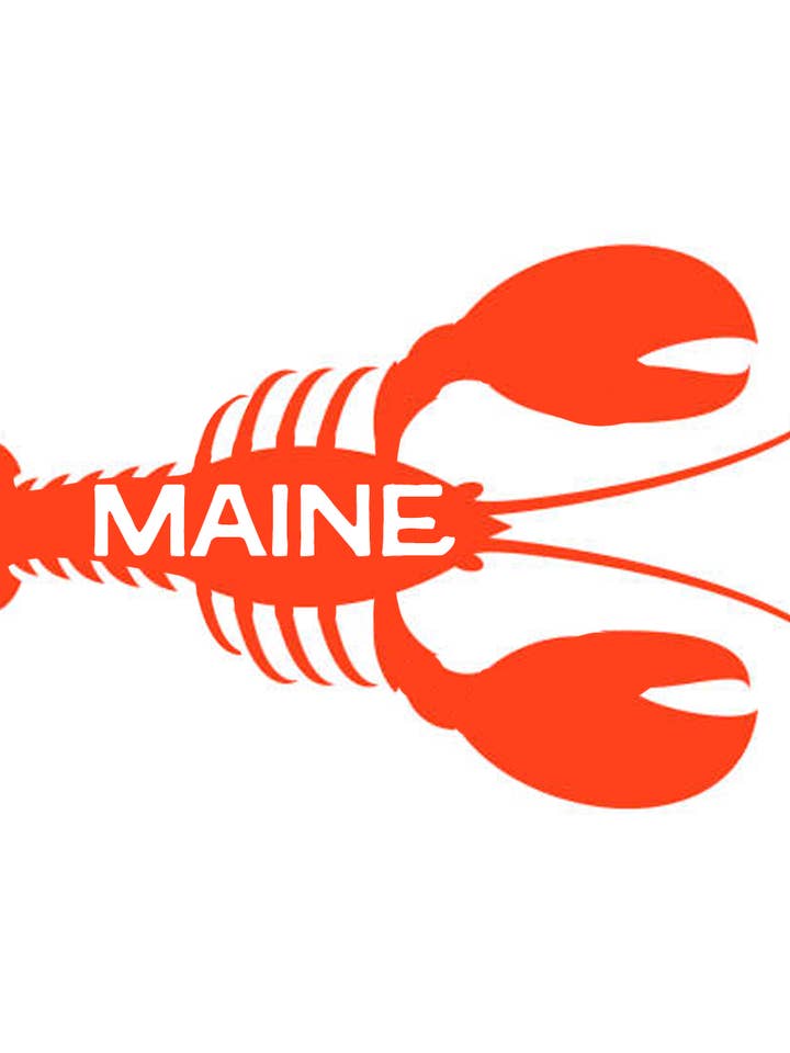 The Maine Lobster Sticker for wholesale by Mentally In Maine