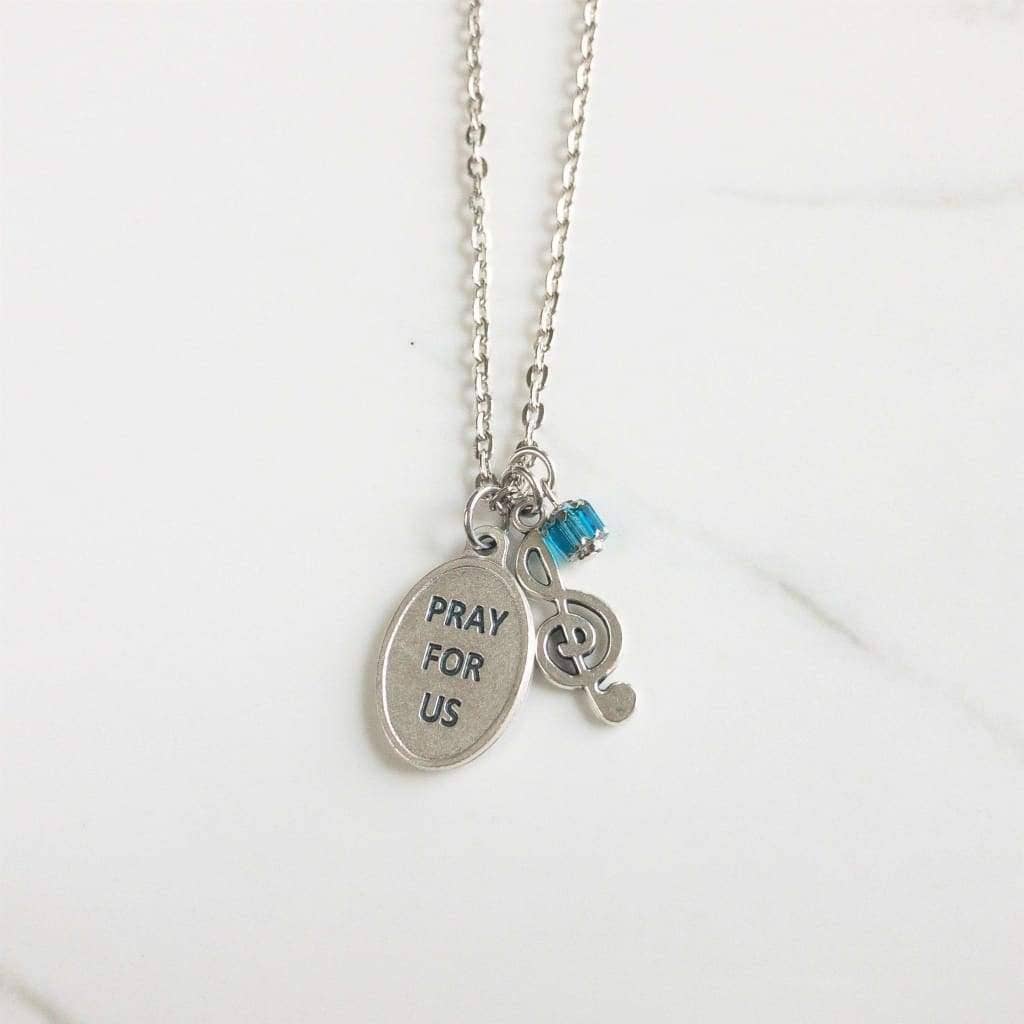 Sagely Sparrow – wholesale Pendant/charm necklace – St Cecilia and Music Note Necklace3