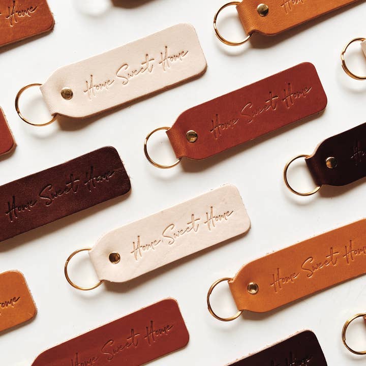 Twin Sparrow - Wholesale Keychain - Unisex - "Home Sweet Home" Script Keychain