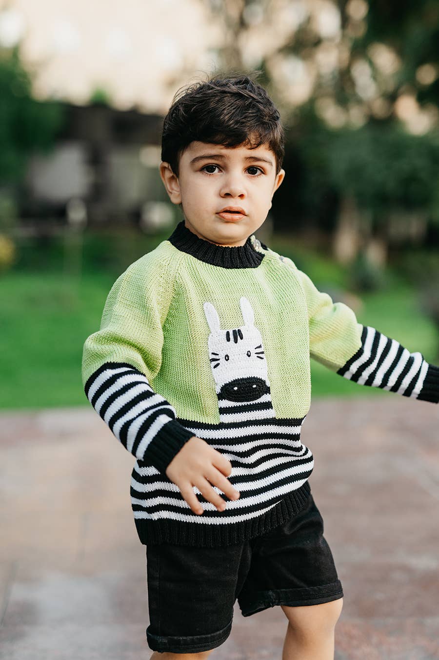Melange Collection – wholesale Knitted jumper – Kids – Zebra Sweater2