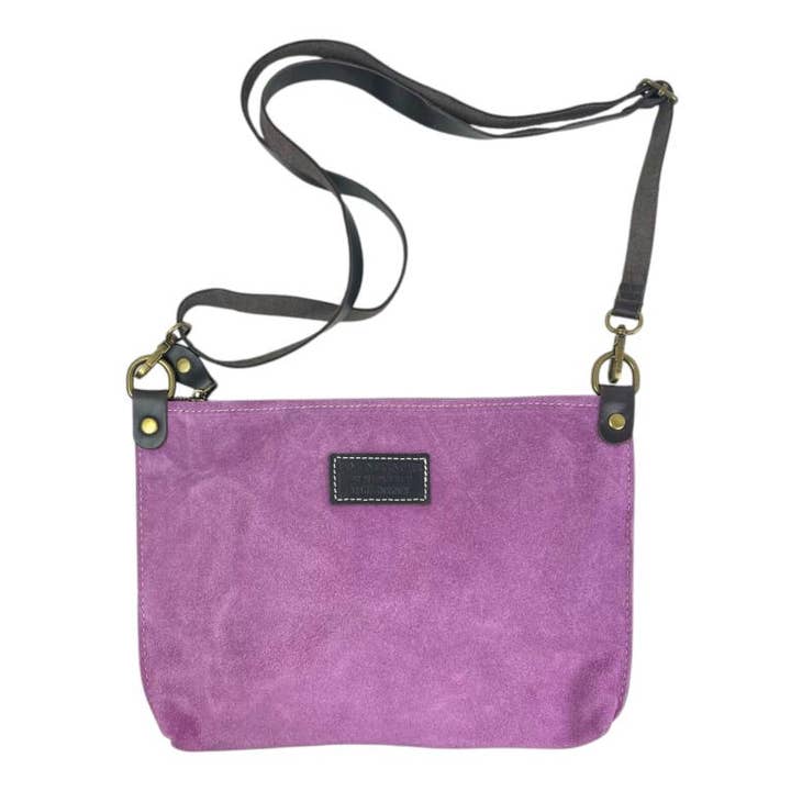 Chenson & Gorett - Wholesale Shoulder Bag - Women's - Italian Suede Leather Crossbody Bag with Zipper17