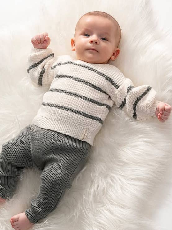 Nipperland – wholesale Clothing set – Baby – 2-Piece Knit Baby Outfit - Green0