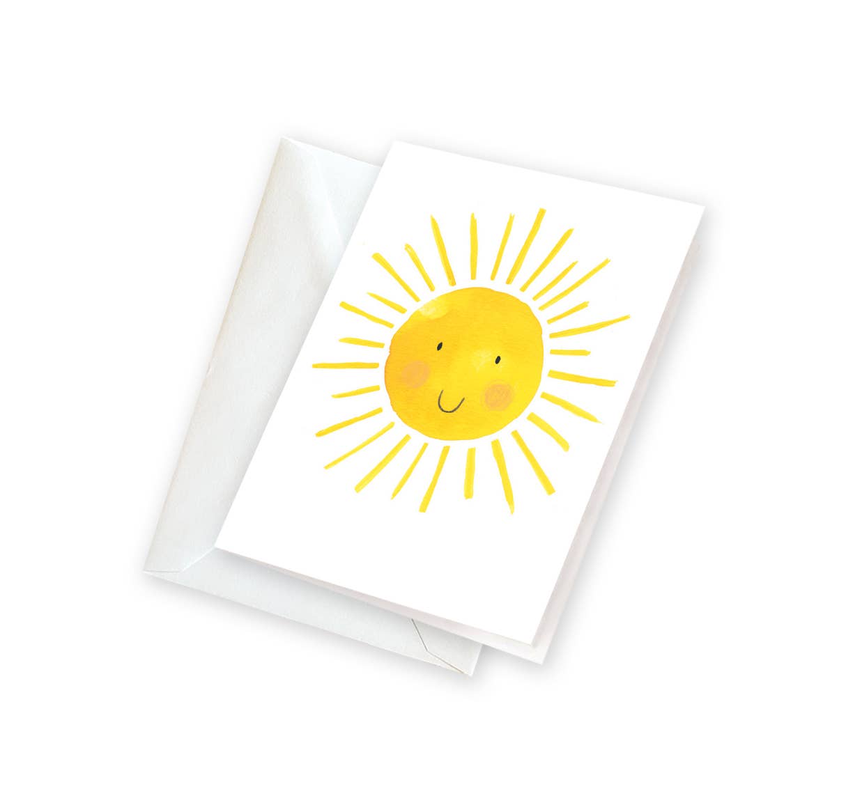 GINA B DESIGNS - Wholesale Stationery/Notecard Set - Gift Enclosures - Smiling Sun