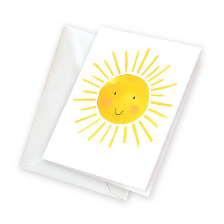 GINA B DESIGNS - Wholesale Stationery/Notecard Set - Gift Enclosures - Smiling Sun0