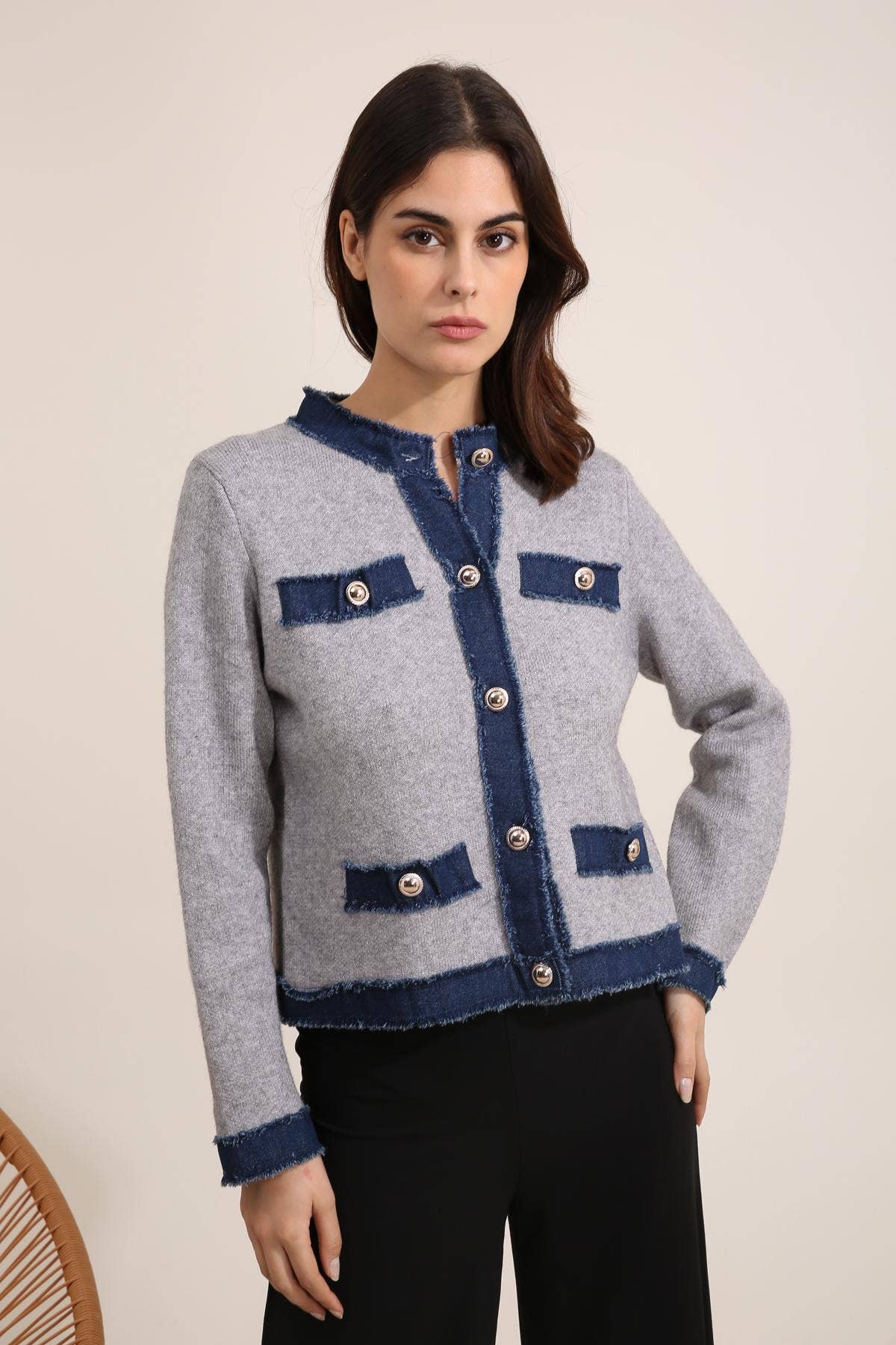 Cherry Paris – Cardigan - Mulher por atacado – Colete Duna - IS246531