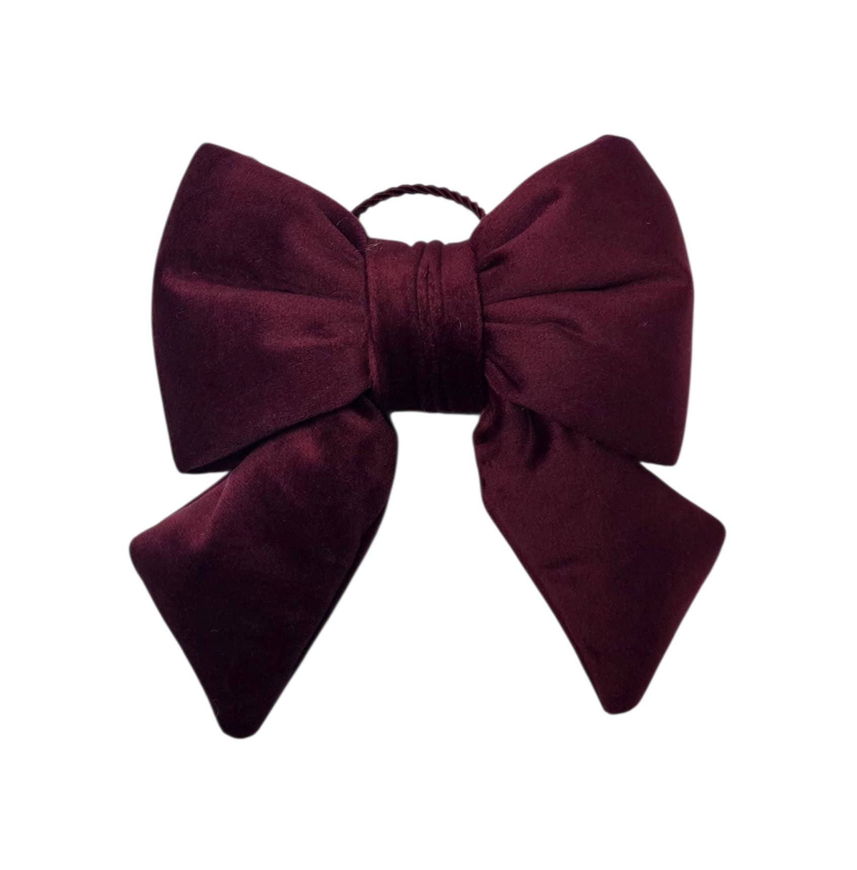 Lunaria Lab - Vendita all'ingrosso Decorazione natalizia - Fiocco Natalizio imbottito in Velluto, 14x15cm12