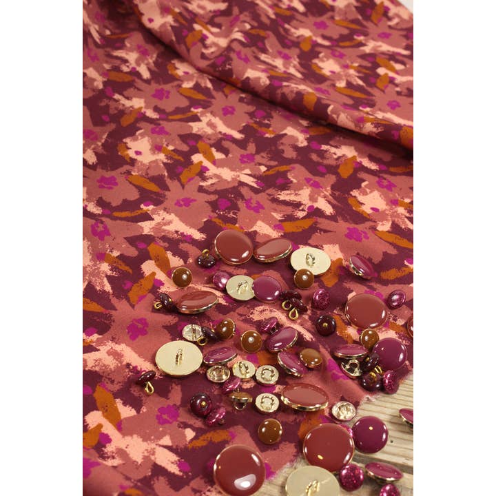 Eglantine et Zoé - Wholesale Fabric - Edel Terracotta Viscose Fabric8