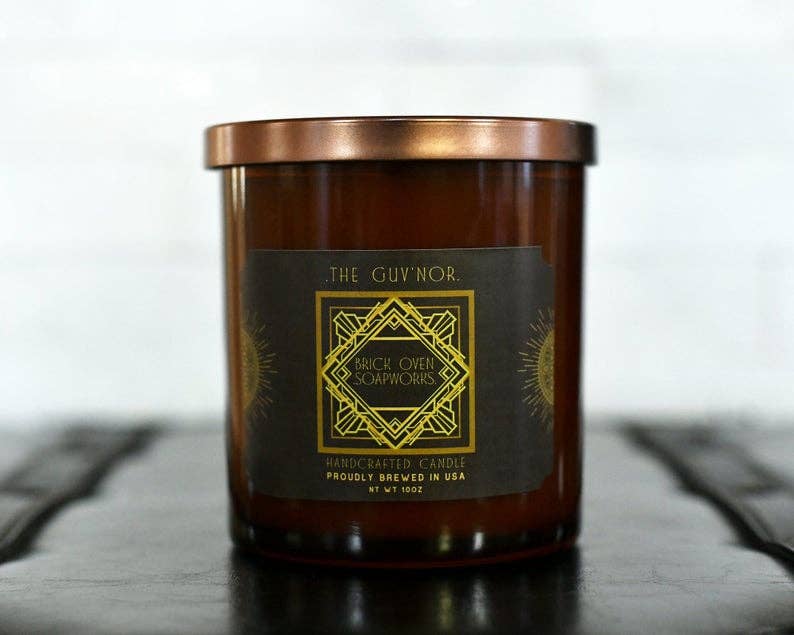 Brick Oven SoapWorks - Wholesale Jar/Filled Candle - Luxury Candles for Men, Man Candles, Masculine Candles 10oz1