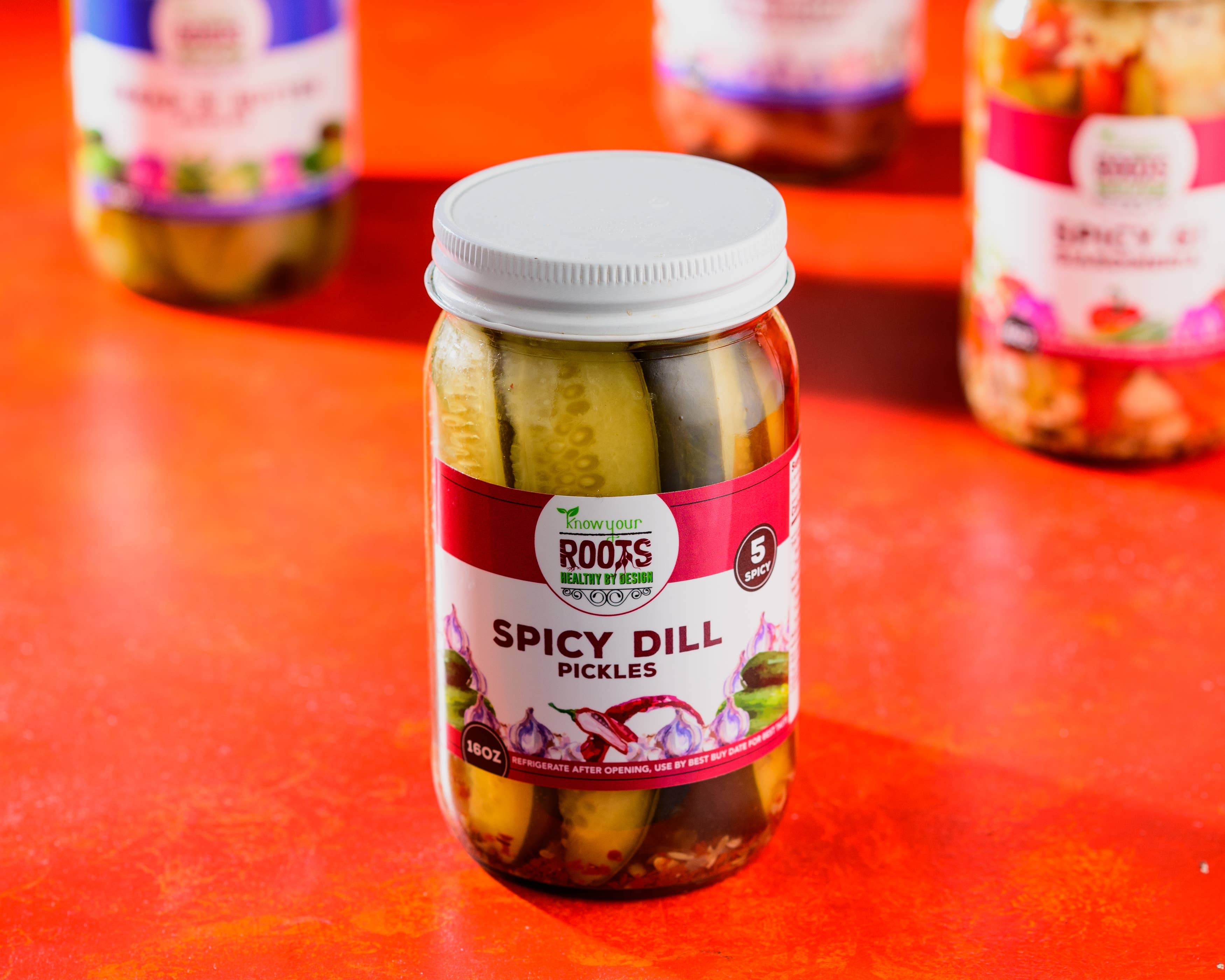 Knonw Your Roots Pickles - Wholesale Pickled Vegetables - Spicy Garlic Dill Pickles2