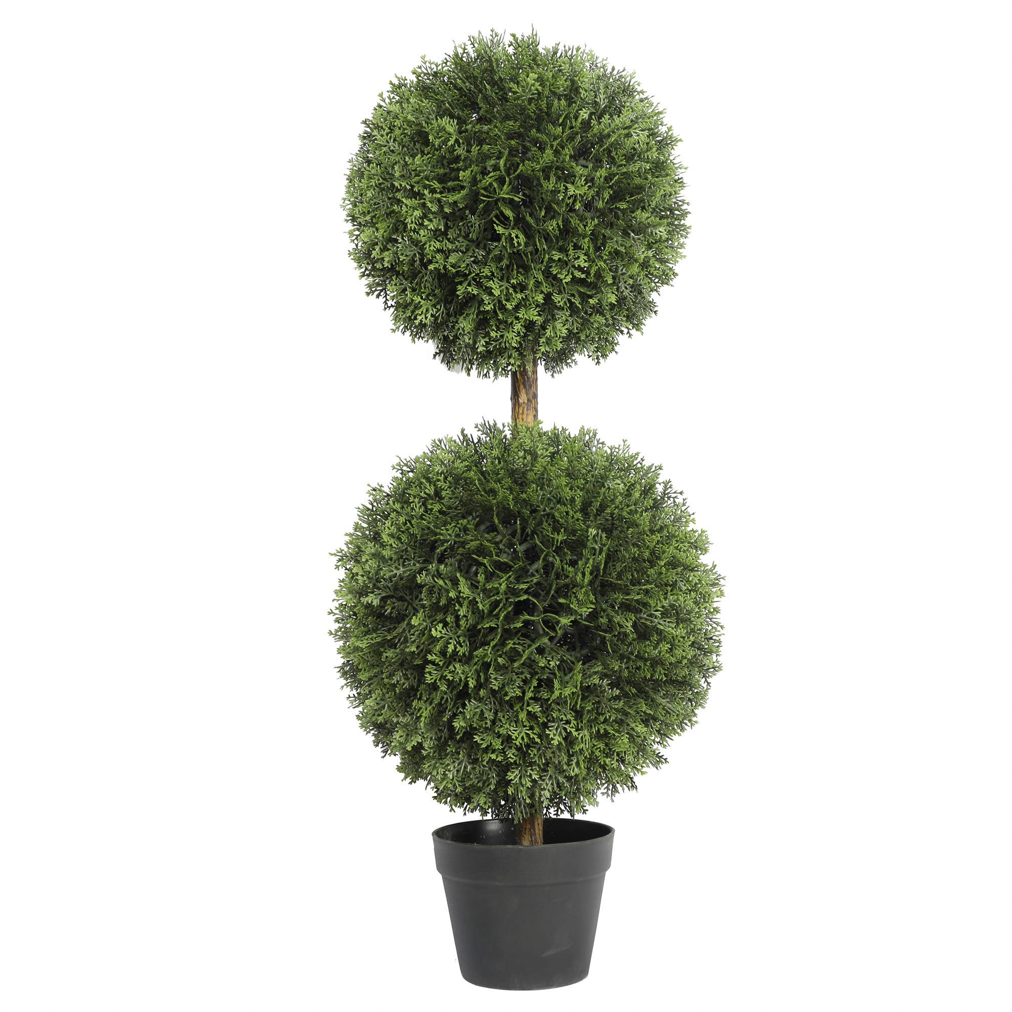 Mills Floral Company - Wholesale Artificial Plant - UV Cypress Double Ball 36 Inch Topiary0