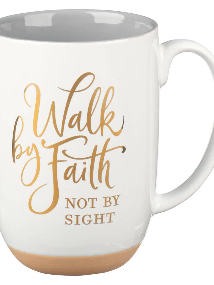 Mug White/Gray Walk by Faith 2 Cor. 5:7 and other Purchase Wholesale walk by faith. Free Returns & Net 60 Terms on Faire trending on Faire.
