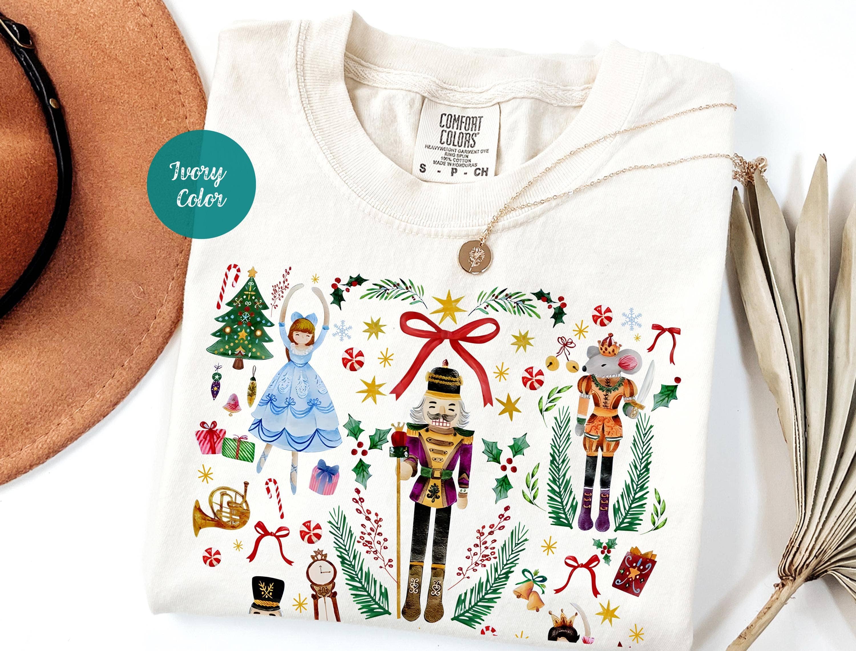 Glaime – wholesale T-shirt (graphic) – women's – Comfort Colors Nutcracker Christmas Sweatshirt & Shirt1