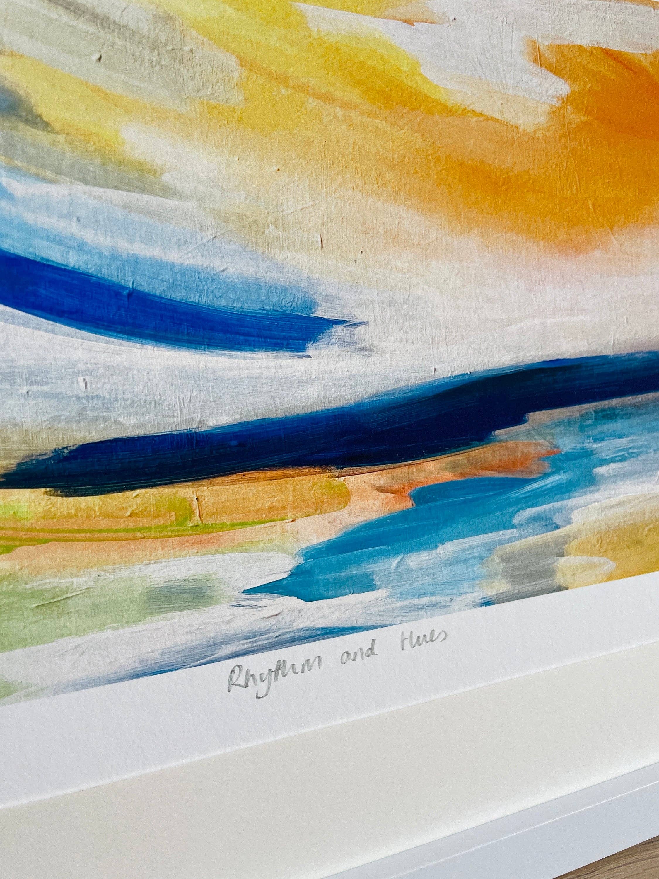 Beth Garner - Wholesale Art Print - 'Rhythm and Hues', Yellow Landscape A4 Print2