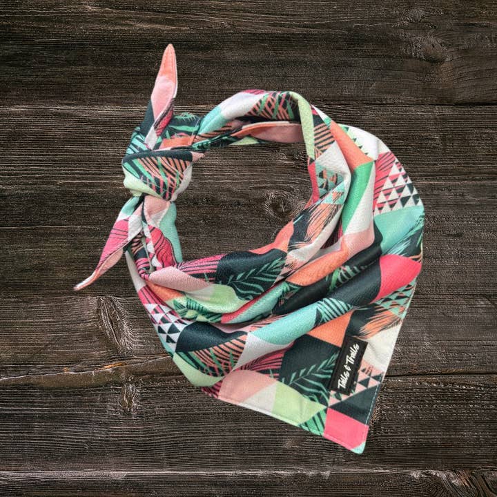 Palm Bandana for wholesale by Tails and Trails