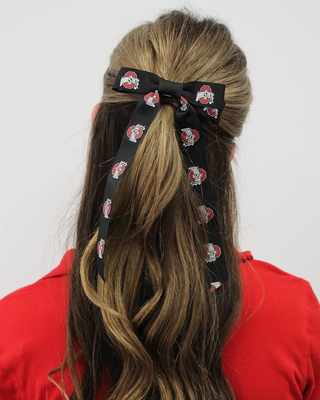 BANDED - Wholesale Barrette - Women's - Ohio State® Bow Barrette3