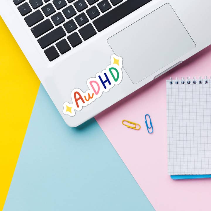 Fluffmallow (Custom duties for USA are pre-paid by us) - Wholesale Sticker - Autistic + ADHD Vinyl Sticker / AuDHD Sticker1