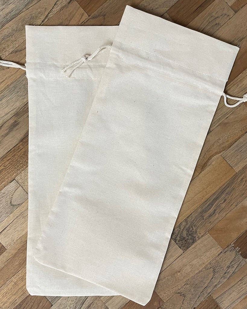 Natuurlijk TBF Premium katoenen wijnzak voor één fles - WB147 voor groothandel op Faire1