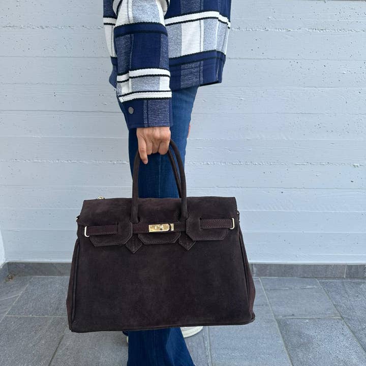 Zhade - Wholesale Top Handle Bag - Women's - CHARLOTTE - suede2