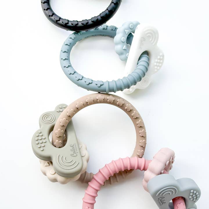 Calla & Friends - Wholesale Teether (Not Clip-On) - Baby - Cloudy Days Silicone Teether2