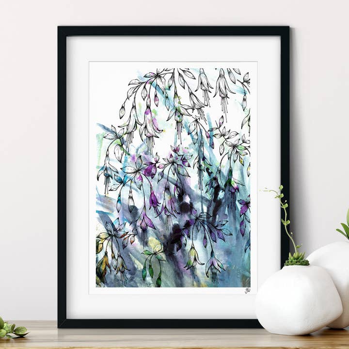 Fuchsia Fine Art Giclée Print for wholesale by Jessica Wilde