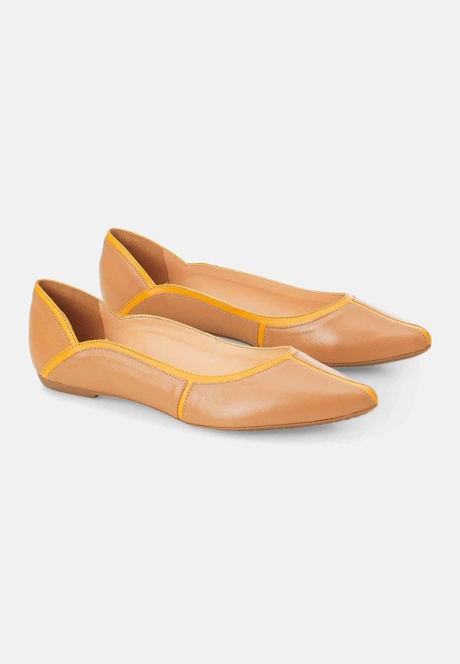 Mangará Atelier - Wholesale Flats - Women's - Beige Pitanga Women's Ballerinas - Stylish & Comfortable3