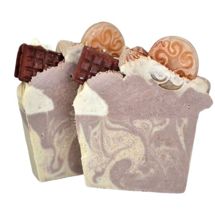 The Stuff I Love – wholesale Bar Soap – Luxury Chocolate Buttercream Soap Slice - Vegan - SLS Free - Cold Process Soap