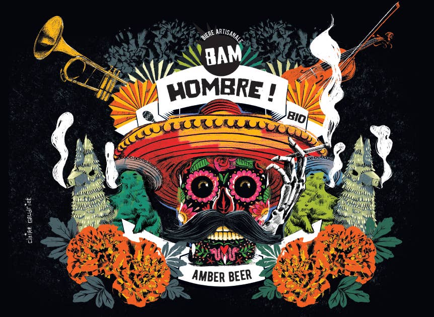 Brasserie BAM - Wholesale Beer - Amber - Hombre 33cl - Made in France