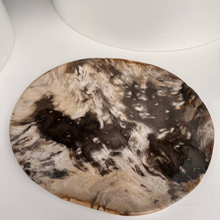 Office Objets - Wholesale Decorative Plate/Dish/Bowl - Very large catchall or dish in petrified wood15