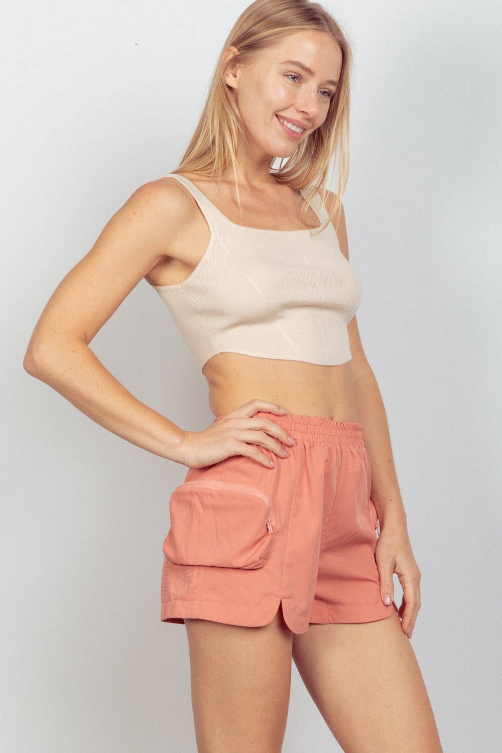 VERY J - Wholesale Tank Top - Women's - 12W2999N-Square Neck Crop Fitted Sweater Knit Tank Top9