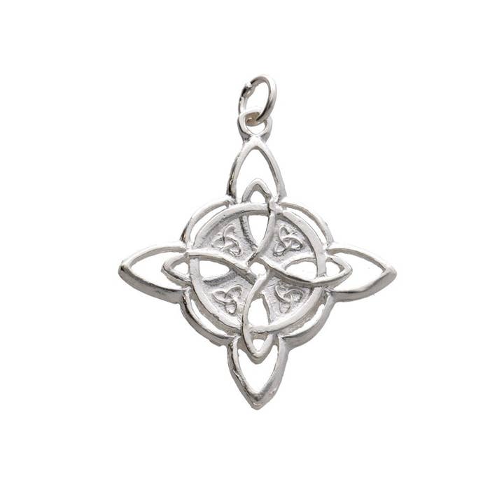 Vives de la Cortada S.L - Wholesale Individual Charm/Pendant - Large Witch's Knot Pendant in 925 Sterling Silver