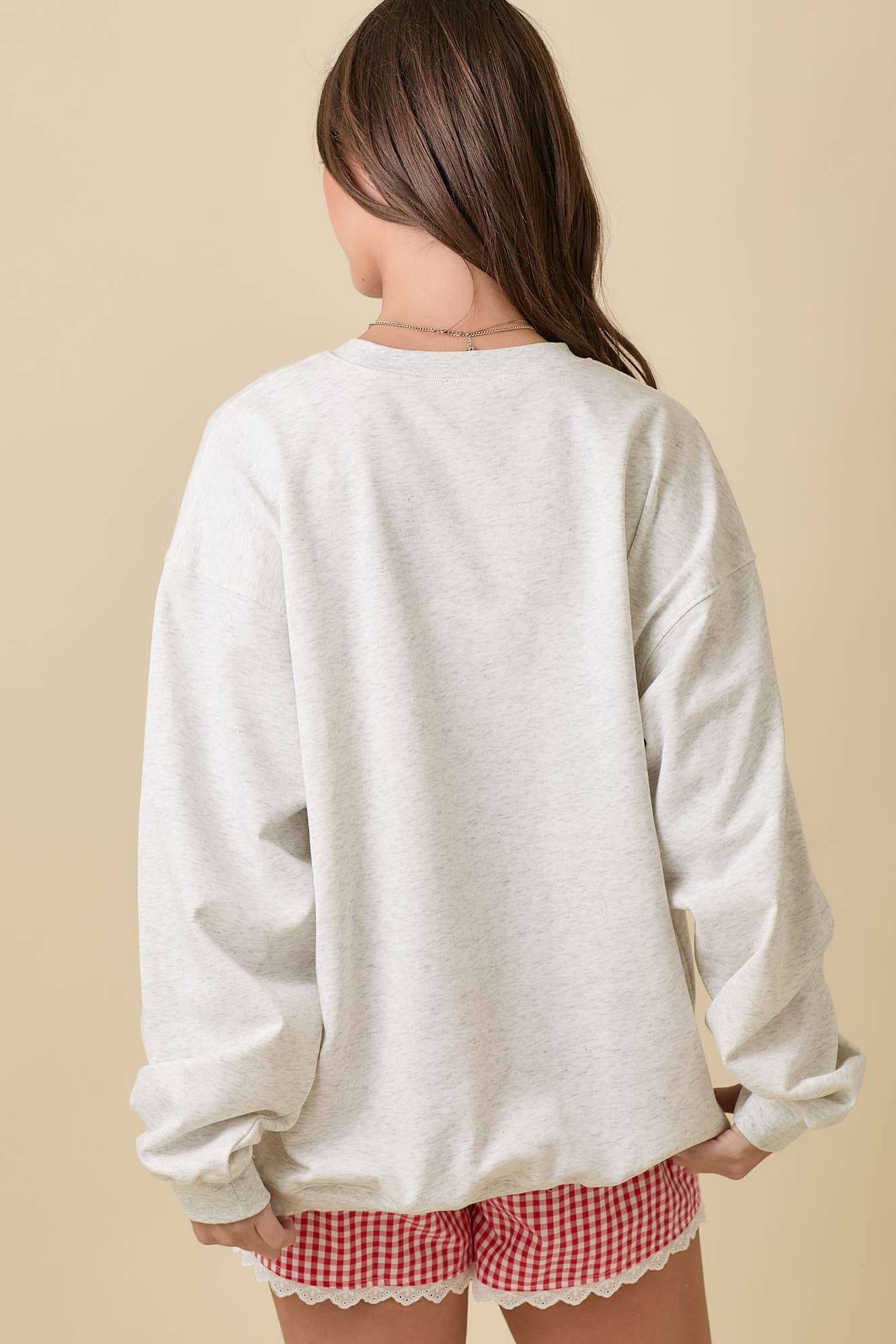 Main Strip – Sweatshirt - Mulher por atacado – Camisola Oversized Patchwork EUA1