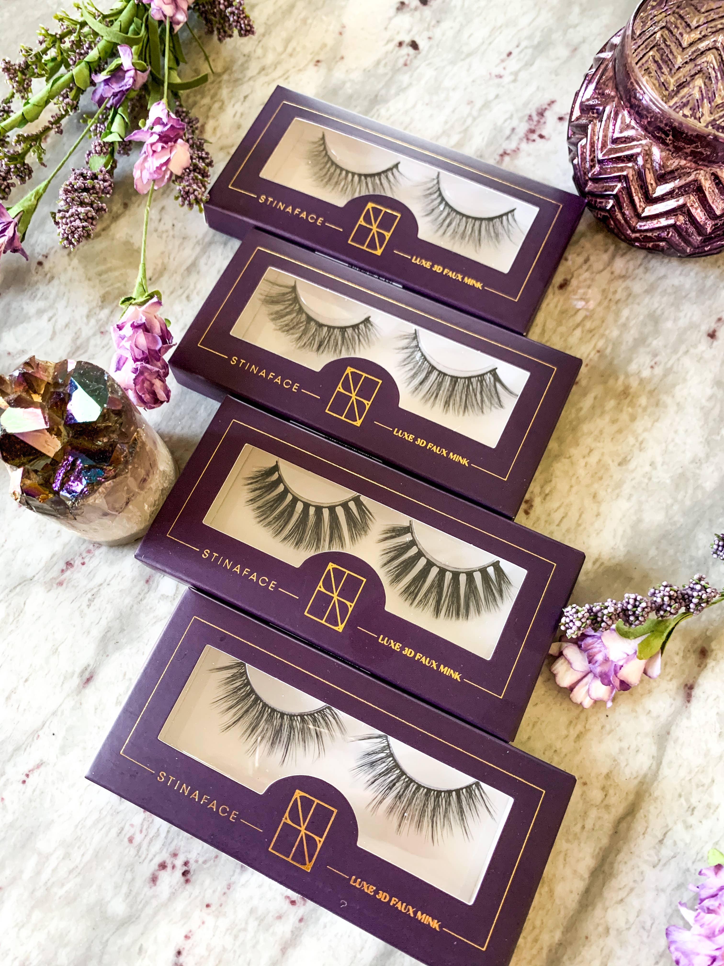 StinaFace - Wholesale False/Fake Eyelashes - 3D Faux Mink Lashes - LILY2